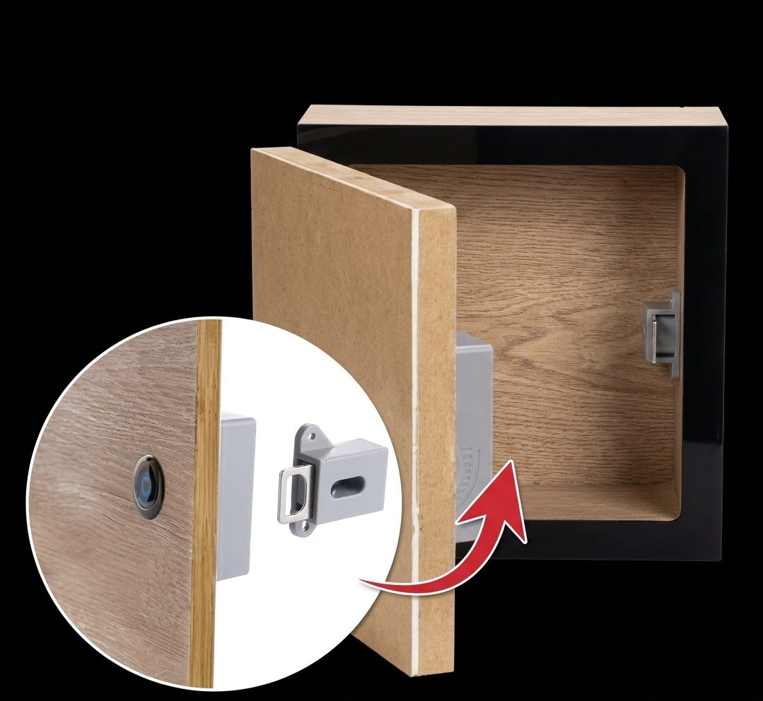 Invisible Hidden Wooden Drawer Lock