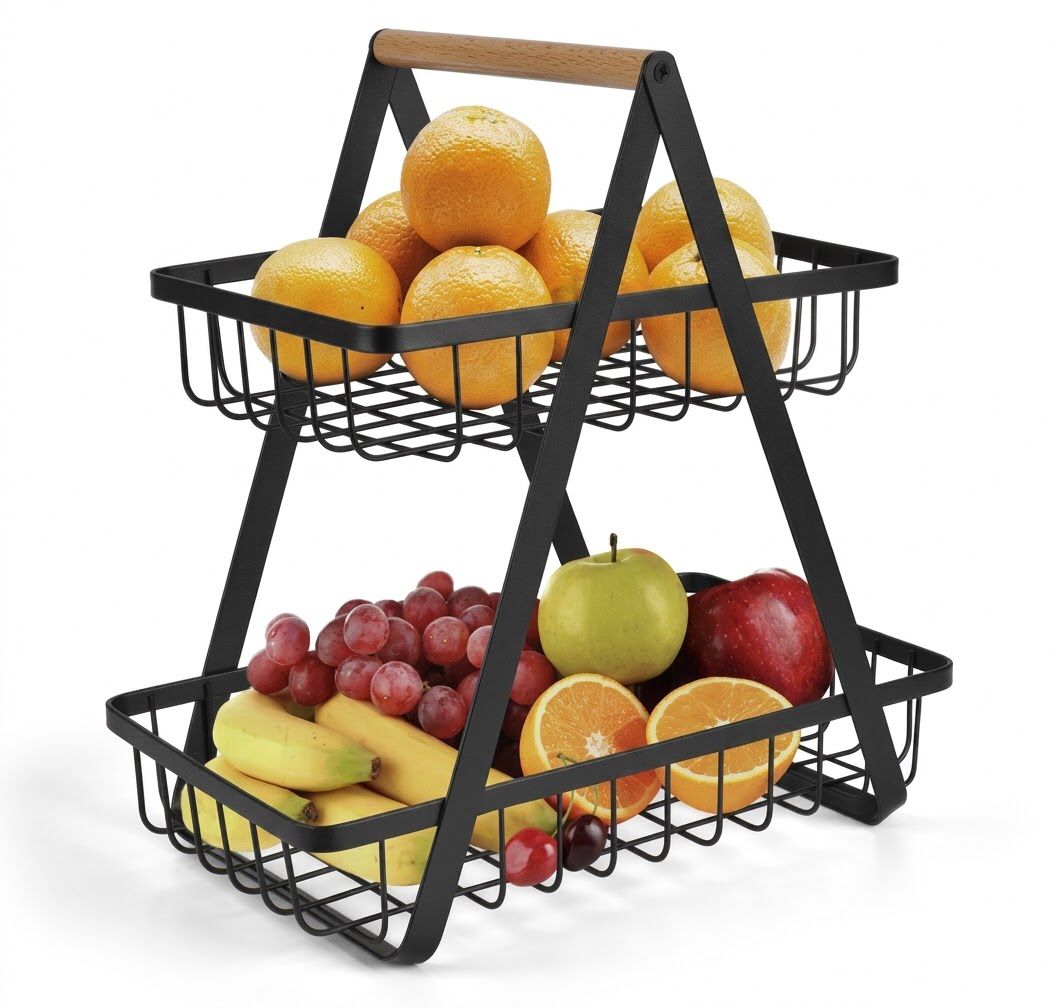 2-Tier Fruit Basket - Image 2