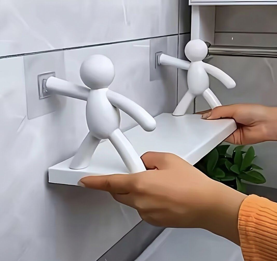 Wall-Mounted Adhesive Floating Shelf